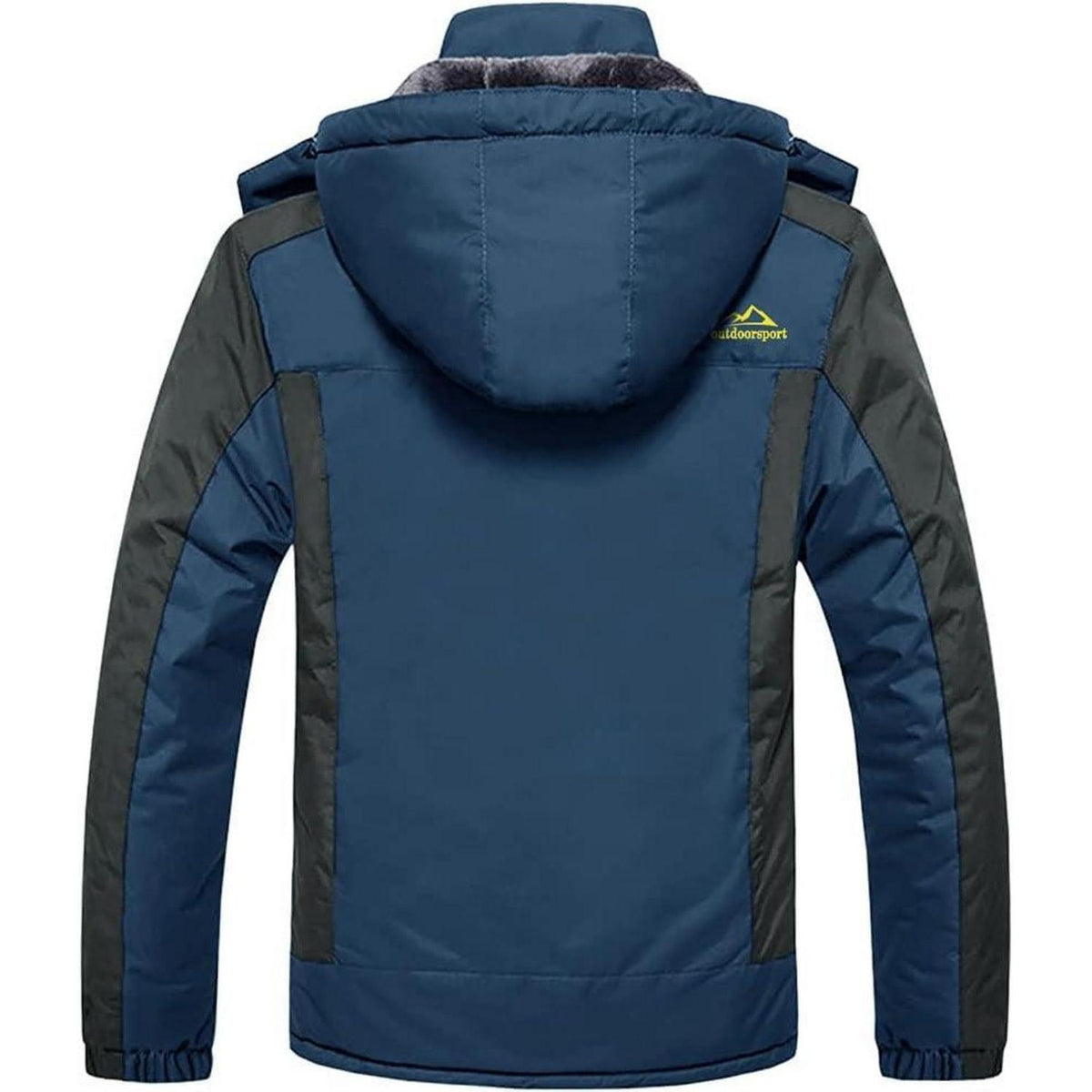 Herren Winterjacke Wasserdicht Warm Blau XL