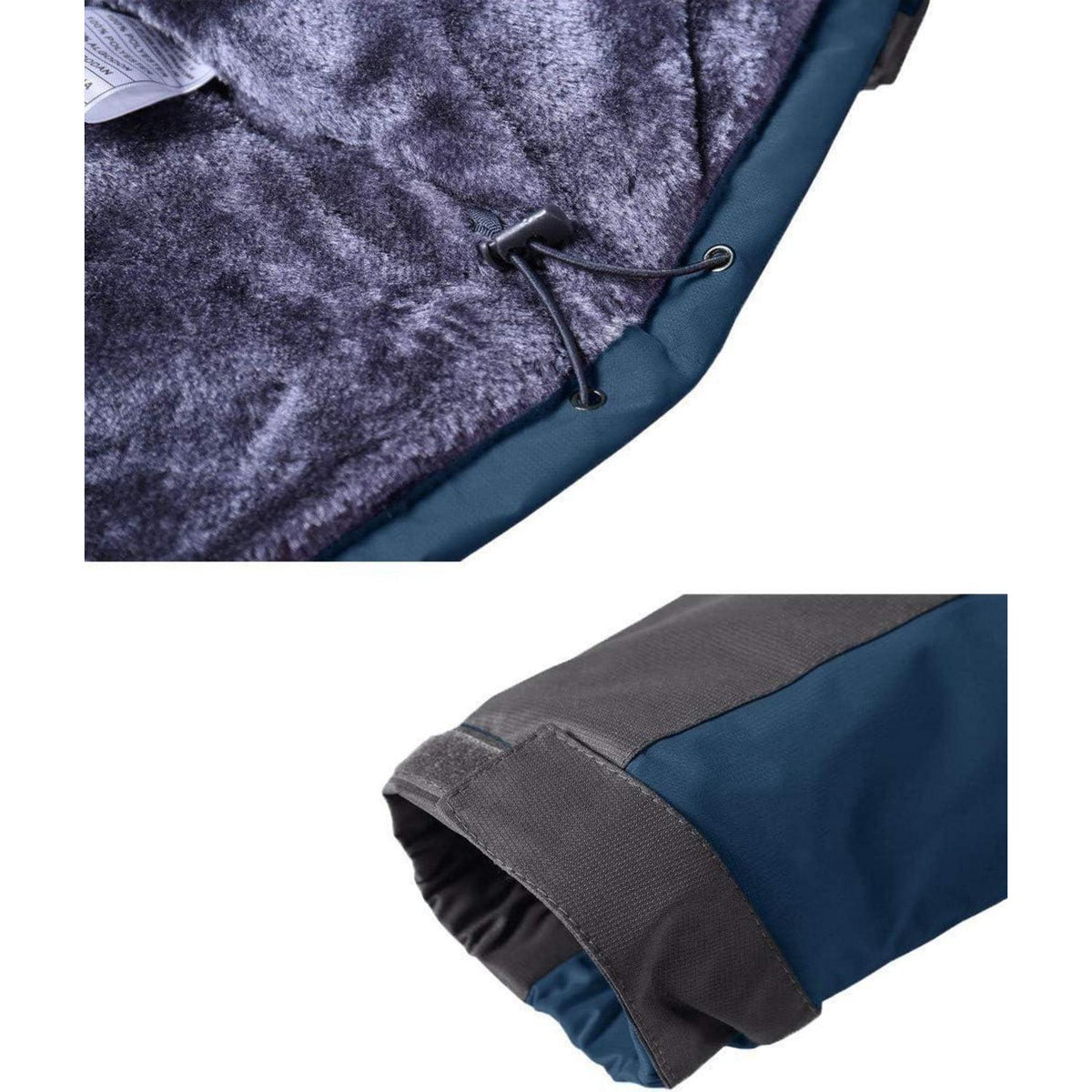Herren Winterjacke Wasserdicht Warm Blau XL
