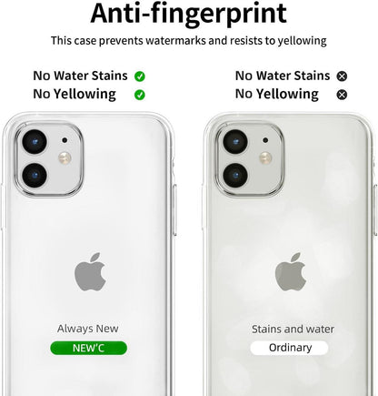 NEW'C iPhone 11 Hülle + 2 Panzer Schutzglas Ultra Transparent
