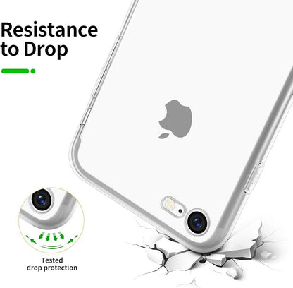 NEW'C iPhone 8/7 (4,7 Zoll) Ultra Transparent Silikon Hülle mit Panzer