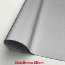 Gebürstete Edelstahl Vinylfolie 30x150cm – Lackschutzfolie
