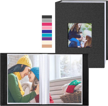 Fotoalbum 10x15 50: 2 Packungen Klein Mini Leinen Einsteckalbum