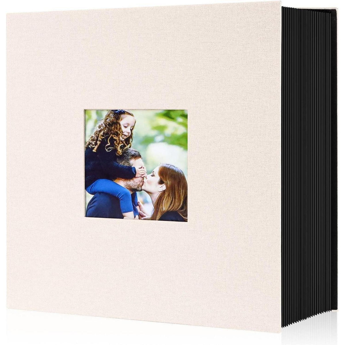 XXL Fotoalbum Leinen 1000 Fotos 10x15cm Beige