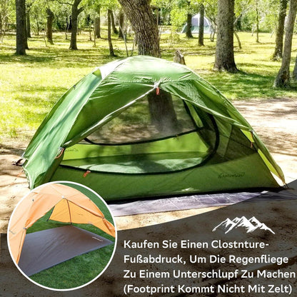 Clostnature 3-Jahreszeiten Zelt 2/3/4 Personen Camping