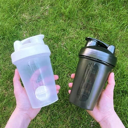 Protein Shaker Flasche 400 ml Auslaufsicher BPA Frei Eiweiß Shaker für