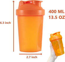 OOTD Protein Shaker Flasche 400ml BPA frei mit Sieb & Skala
