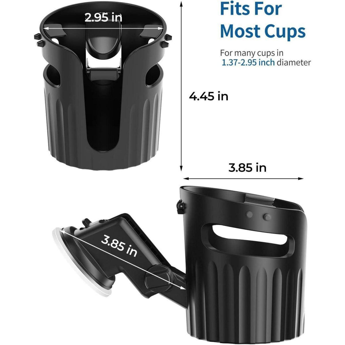 Multifunktionaler Getränkehalter mit Saugnapf für Boot, Auto & Co.