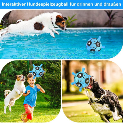 Hundespielzeug Ball 20cm Interaktives Hundefußball für große Hunde