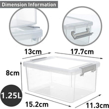 Citylife 10er-Set 1.25L Klein Stapelbare Aufbewahrungsboxen