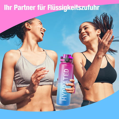 Sahara Sailor Sport Trinkflasche BPA-frei Tritan 1L Yoga Gym