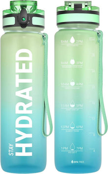 Sport Trinkflasche BPA-frei Tritan 1L Auslaufsicher Gym Yoga