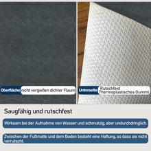 DFIONC Fußmatte innen Dunkelgrau 60x90 cm waschbar