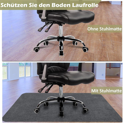 Bürostuhlmatte 90x140 cm, 4 mm, rutschfest, Parkett, Laminat