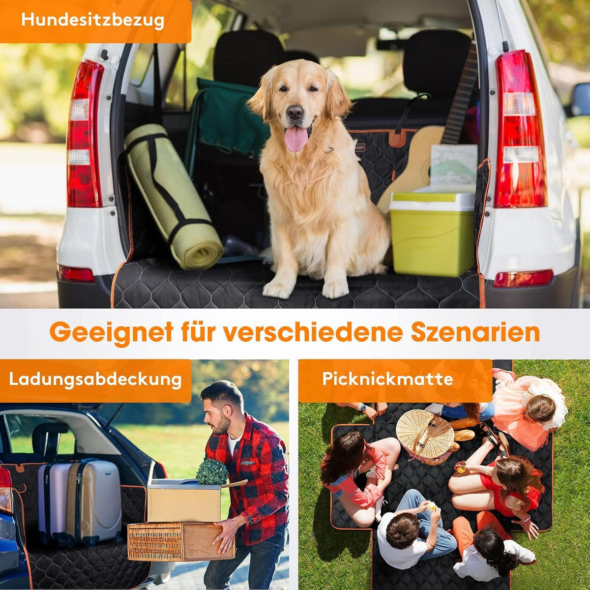 Kofferraumschutz Hund Wasserdicht Universal - 185 x 105 cm