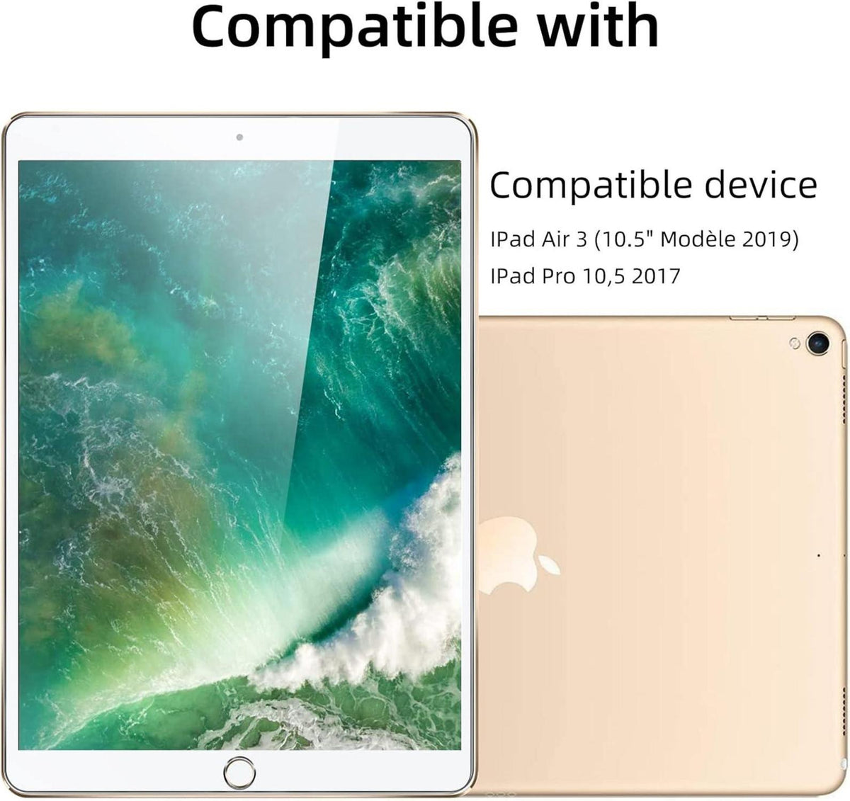 Panzer Schutzfolie für iPad Air 3 & iPad Pro 10,5 Zoll - 2er Set
