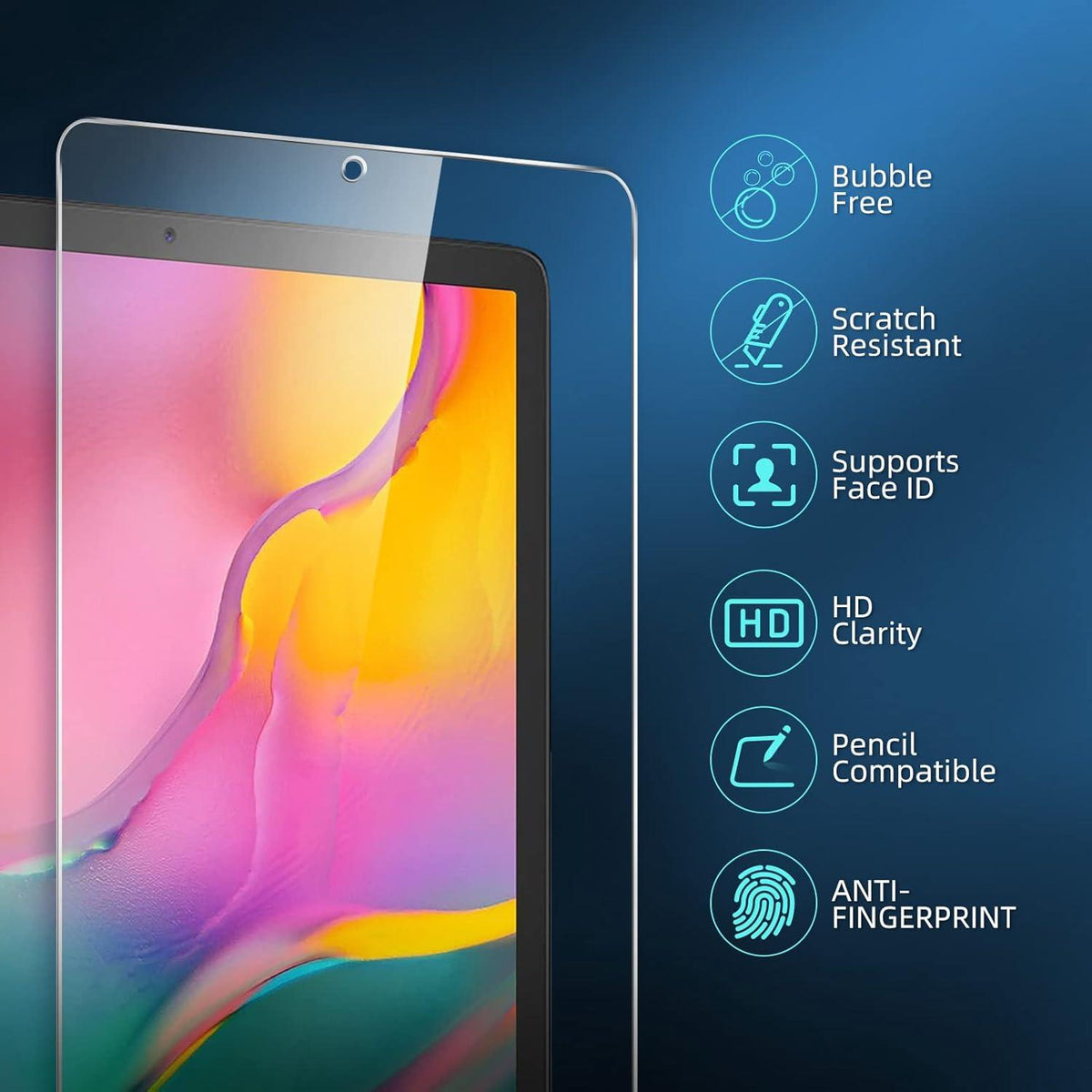 Schutzfolie für Samsung Galaxy Tab A 2019 10,1 Zoll Panzer