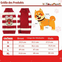 Hundepullover Weihnachten: Warmer Strick Rollkragen für Welpen