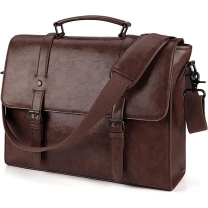 Lubardy Umhängetasche Herren Aktentasche Laptoptasche 15.6