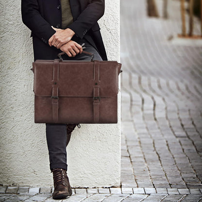 Lubardy Umhängetasche Herren Aktentasche Laptoptasche 15.6