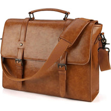 Lubardy Umhängetasche Herren 15,6 Zoll Vintage Ledertasche