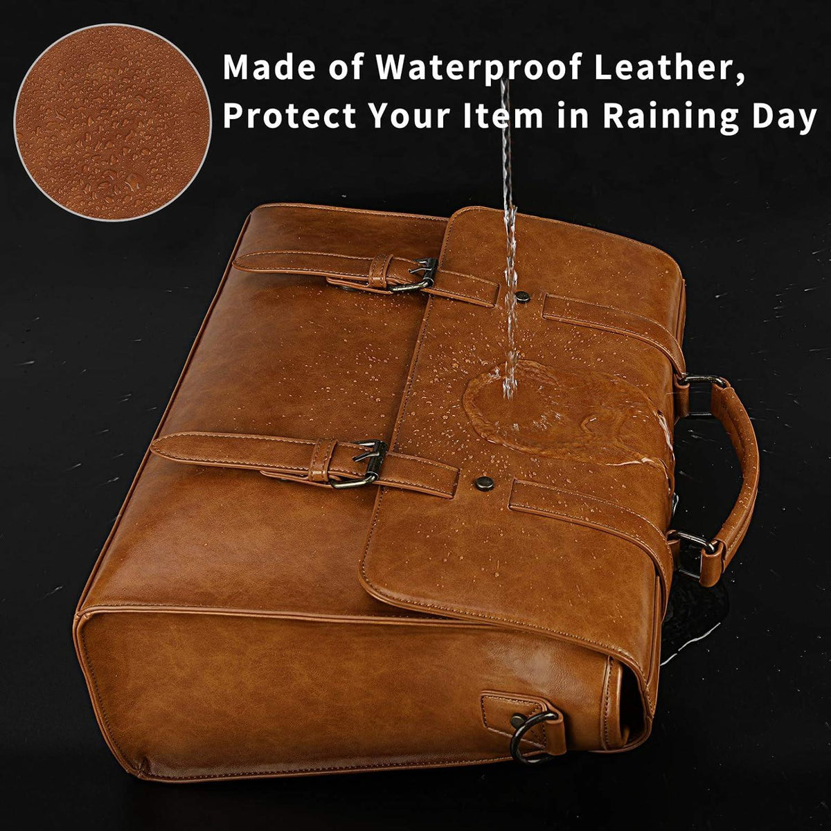 Laptoptasche 15.6 Zoll Herren Umhängetasche Aktentasche Wasserdicht