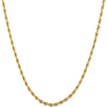 Goldkette Herren Silberkette 2,5mm Edelstahl Rope Halskette