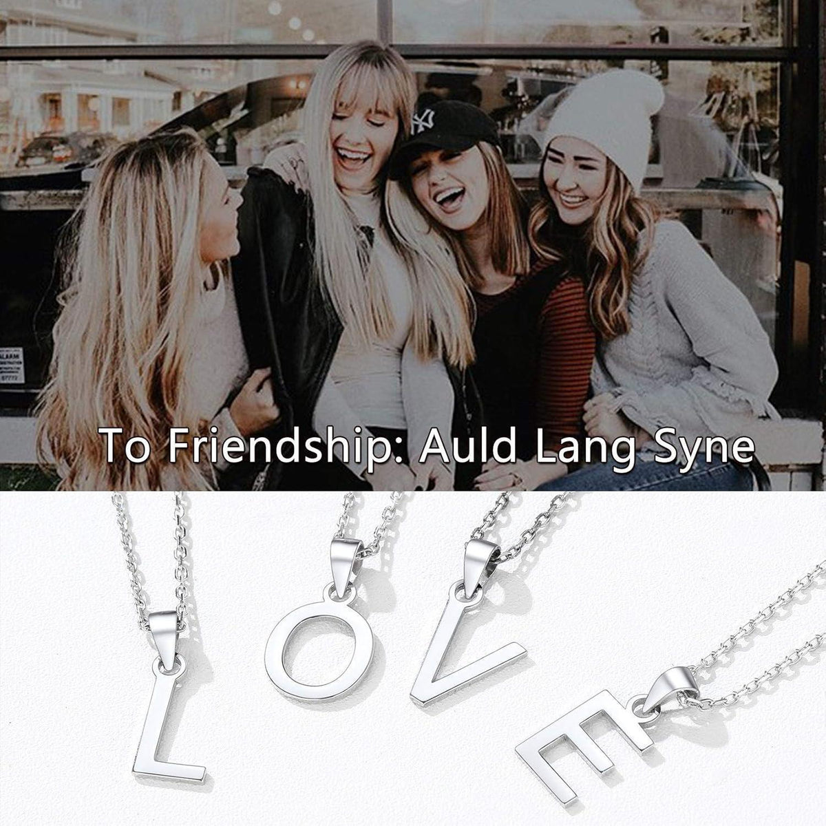 925 Silber Initialen Kette Buchstabe O | Damen Mädchen Schmuck