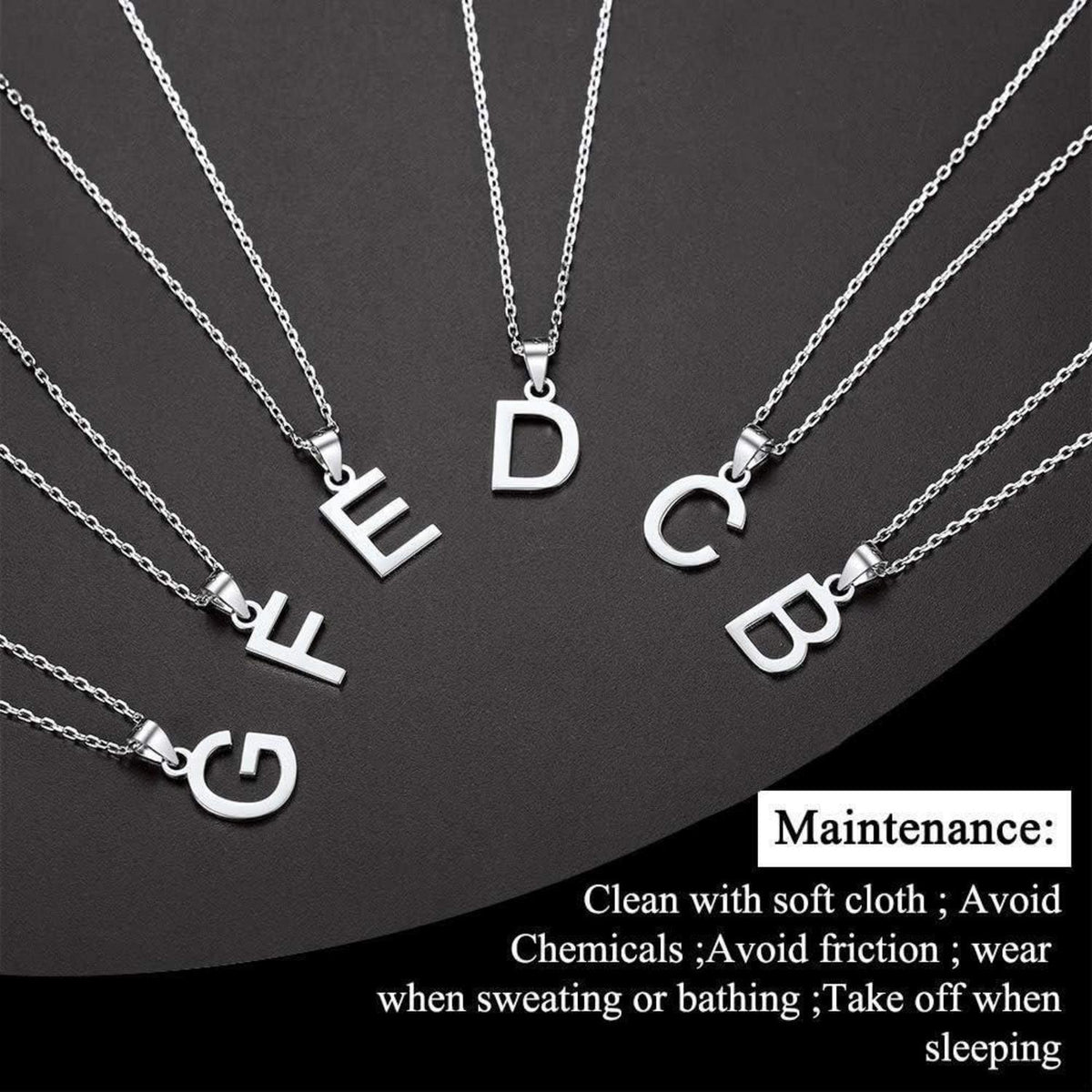 925 Silber Initialen Kette Buchstabe O | Damen Mädchen Schmuck