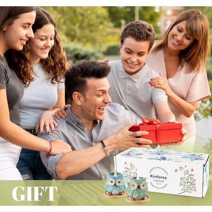 Duftkerzenset Eulen Form Weihnachtsgeschenke für Frauen 6stk