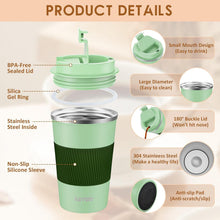 KETIEE Kaffeebecher to go 380ml Thermobecher Doppelwandig