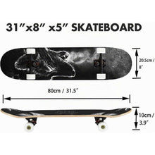 31 Zoll Skateboard – Robustes Ahornbrett für Anfänger & Profis