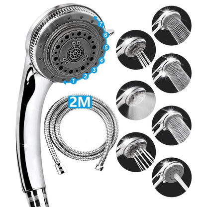 Duschkopf Set mit Handbrause | 7 Modi, 200cm Schlauch