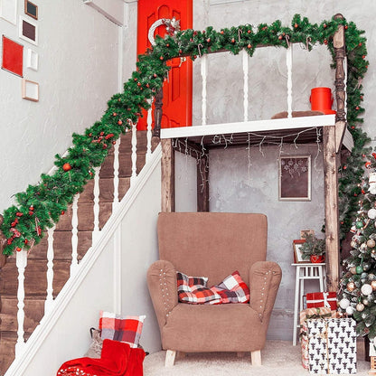 Weihnachtsgirlande 32m Nicht beleuchtete künstliche grüne