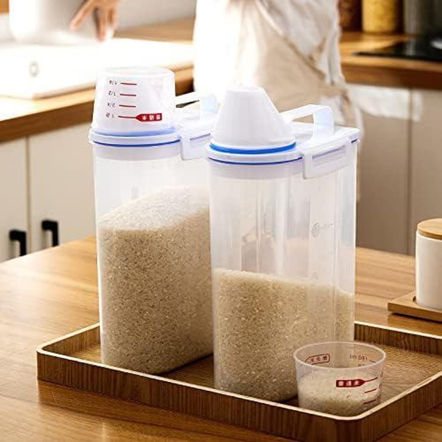 Vorratsdosen für Haustiere 2L Luftdicht + Messbecher