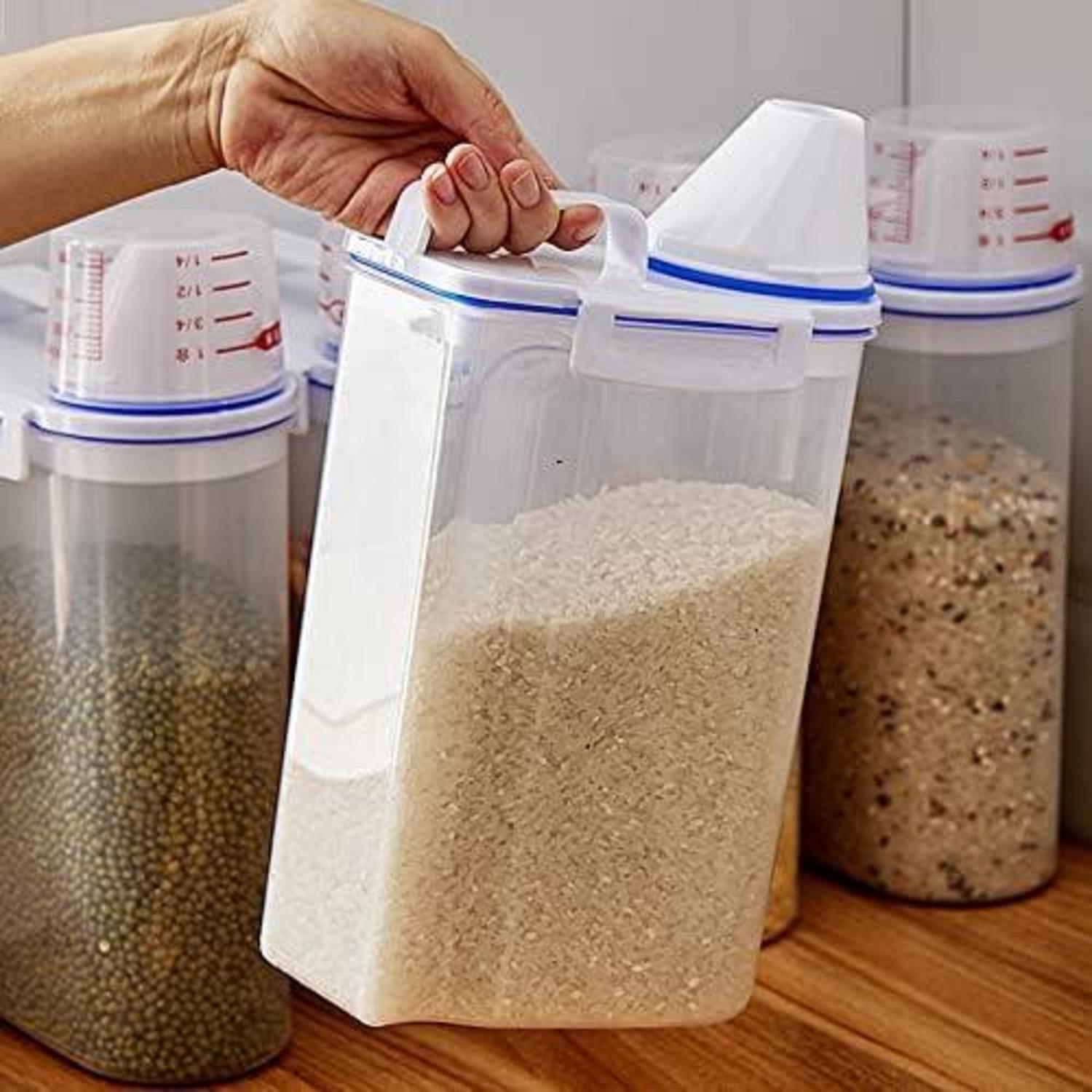 Vorratsdosen für Haustiere 2L Luftdicht + Messbecher