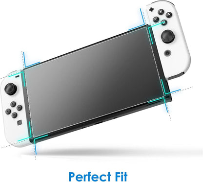 Schutzfolie für Nintendo Switch OLED-Modell 7 Zoll 2021 Gehärtetes