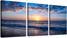 Leinwandbild Sonnenuntergang Strand moderne Deko 58x40cm