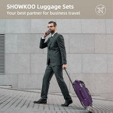 SHOWKOO Kofferset 3tlg. Stoffkoffer Weichschale TSA Schloss