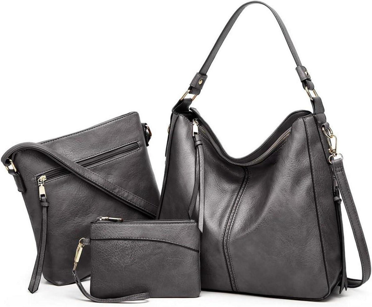 Pahajim Handtaschen und Geldbörsen Set Hobo Umhängetasche