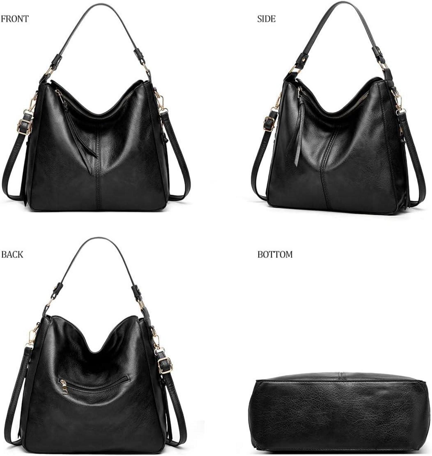 Pahajim Damen Handtaschen und Geldbörsen Set PU Leder Groß Einkaufstasche