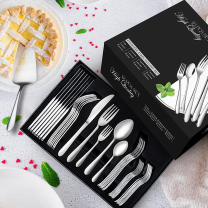 48-teiliges Edelstahl Besteckset für 8
