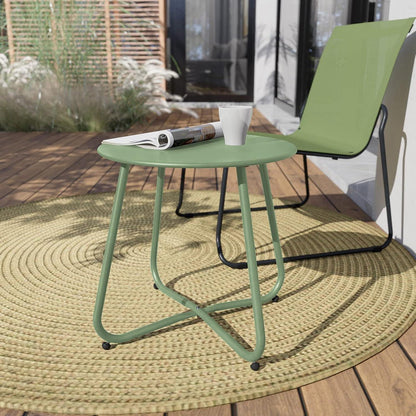 Beistelltisch Kaffeetisch Garten Outdoor Salbeigrün 45x45 cm