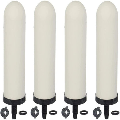 Keramik Wasserfilter 25,4 cm – 4er Set mit Aktivkohle