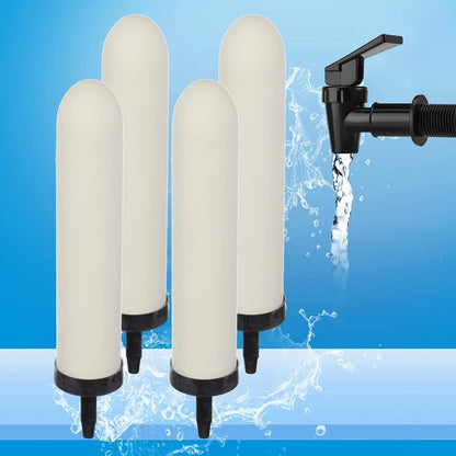 Keramik Wasserfilter 25,4 cm – 4er Set mit Aktivkohle