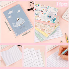 16 Mini Notizbücher – Tier Design, Reisen & Schule