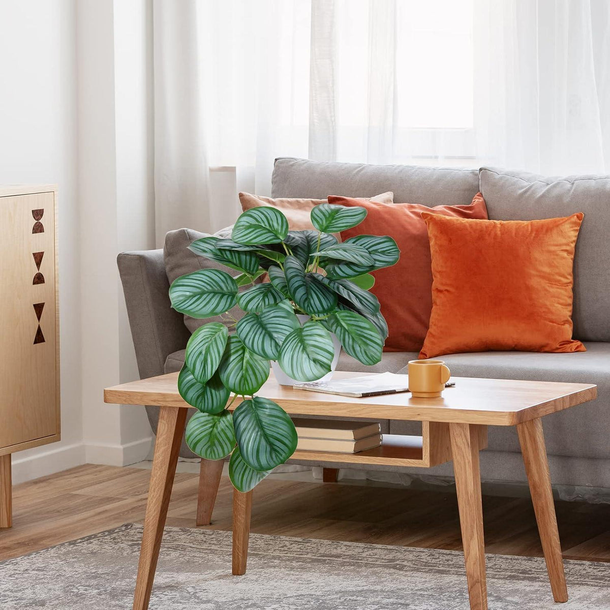 Künstliche SOGUYI Pflanze 45cm Topf Indoor Dekoration Wohnzimmer Schlafzimmer
