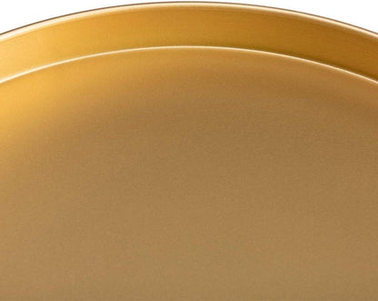 Gold Beistelltisch Rund Metall Balkontisch Snacktisch Couchtisch Teetisch