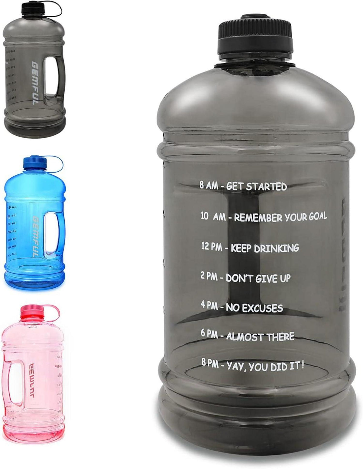 Sport Trinkflasche mit Zeitmarkierung 3 Liter BPA-frei