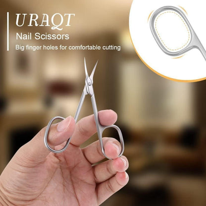 URAQT Nagelschere Hautschere Edelstahl für Fuß Fingernagel