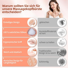 Kopfhaut Massagebürste Silikon Shampoo Bürste zur Scalp